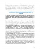 ANTECEDENTES DE LOS FONDOS DE INVERSIÓN EN MÉXICO