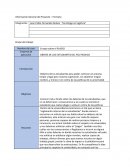 Información General del Proyecto – Formato