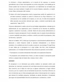 OBJETIVOS Y CARACTERISTICAS DEL PRESUPUESTO EN EL PROCESO ADMINISTRATIVO