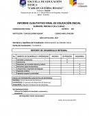 INFORME CUALITATIVO FINAL DE EDUCACIÓN INICIAL