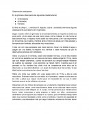 Observación participante En el gimnasio observamos las siguientes clasificaciones