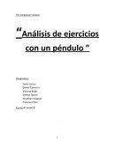 The Kingstown School “Análisis de ejercicios con un péndulo ”