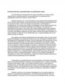 El transhumanismo, la posmodernidad y la participacion social