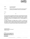 Solicitud de Informe pormenorizado del Estado Actual del Contrato de Consultoría Nro RE-EPMMOP-01-2016 Nro. 012-2016-EPMMOP