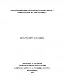 REFLEXIÓN SOBRE LA EXPERIENCIA COMO ESTUDIANTE VIRTUAL Y ESTRATEGIAS EN EL ROL DE TUTOR VIRTUAL.