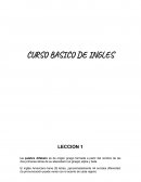 CURSO BASICO DE INGLES LECCION 1