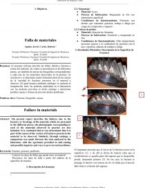 Informe 4 desgate y falla. Página 1