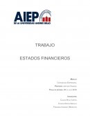 TRABAJO ESTADOS FINANCIEROS