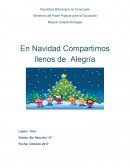 PROYECTO DE APRENDIZAJE En Navidad Compartimos llenos de Alegría