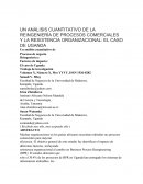 Analisis cuantitativo de la reingenieria de procesos