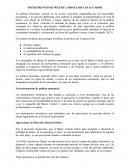 INSTRUMENTOS POLITICA MONETARIA ECUADOR