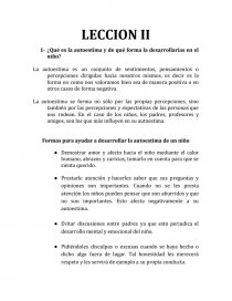 LECCION I MENCIONE LOS DERECHOS Y DEBERES DEL NIÑO. Página 7