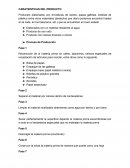 Caracteristicas de un producto