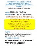Concepto de politica economica