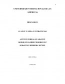 AVANCE 2: FODA Y ESTRATEGIAS