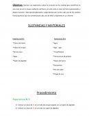 Sustancias y Materiales