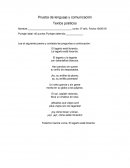 Prueba de lenguaje y comunicación anotacion