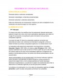 RESUMEN DE CIENCIAS NATURALES