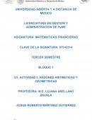 Actividad Razones aritmeticas y geometricas