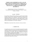 COMPROBACION EXPERIMENTAL DE LA LEY DE OHM MEDIANTE LA MEDICION DE VARIABLES ELECTRICAS CON MULTIMETRO