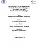Ensayo sobre aprendizaje significativo.