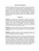 Contrato hospedaje resumen