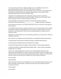 PROGRAMA DE ENTREGA DE RECONOCIMIENTOS. Página 1