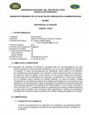 Gestión de calidad Silabo