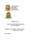 Organización del programa de seguridad industrial