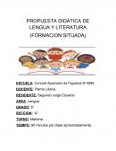 Propuesta didactica de legua 5° grado " la leyenda"