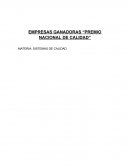 Empresas Ganadoras Premio Nacional de Calidad