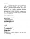 Caso clinico de un paciente quemado