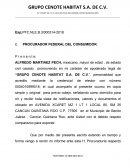 Modelo de contestacion a PROFECO