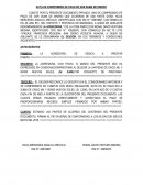 Acta de compromiso de pago de dar suma de dinero