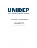 Objetivos en los equipos de trabajo