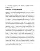 Conceptos generales del proceso emprendedor