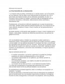 Politizacion de la educacion