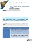 Proyecto de inversión inventario de ideas