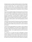 Sociología industrial y psicología industrial