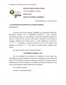 PEDIMENTO DEL MINISTERIO PÚBLICO A NO PARTICIPAR