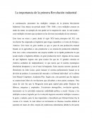 Importancia de la rev Industrial