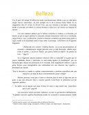 Belleza - Ensayo