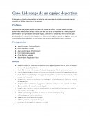 Liderazgo de un equipo de futbol