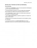 METODOLOGÍA Y PROPUESTA DE PRÁCTICA PROFESIONAL.