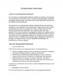 Discapacidades intelectuales