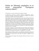 Estilos de liderazgo ensayo