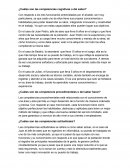 ¿Cuáles son las competencias cognitivas o del saber?