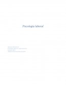 Trabajo Psicología laboral y organizacional