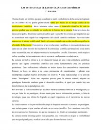 LAS ESTRUCTURAS DE LAS REVOLUCIONES CIENTÍFICAS. Página 1
