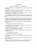 Reporte de método de investigación